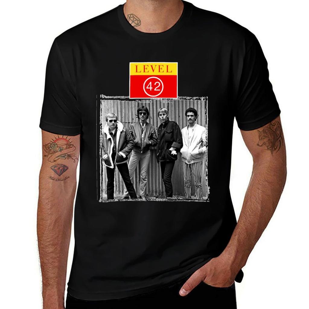 T-shirt Niveau 42 T-shirt Pour Unisexe 100 Pour Cent Coton T-shirts Pour Unisexe Graphique VintageTshirt