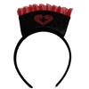 Fashionable Halloween Headbands Black Nurse Headband for Different Hair Styling
