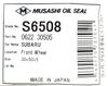 Musashi Seal Industry Seal (Subaru) 1 Piece S6508