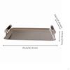 Rectangular Metal Tray Nordic Style Stainless Steel Luxury Look Home Accessory