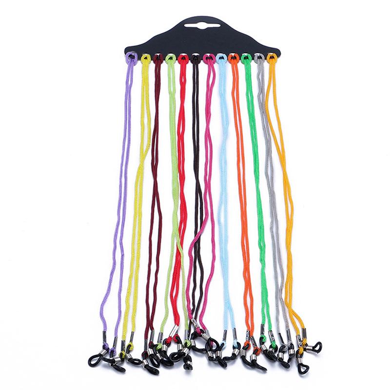 

12pcs/pack Glasses Wearing Neck Holding Wire Rope Sunglasses Neck Cord Strap Convenient Eyeglass Glasses String Lanyard