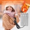 USB Heating Film Electric Heating Pad 5V Gloves Heater Foldable Carbon Fiber Heated Mat Multi-Function for Clothes Gloves Shoes
