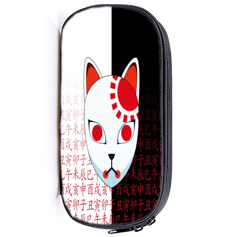 Demon Slayer Kamado Tanjirou Pencil Case Nezuko Boys Girls Kids Zenitsu Kimetsu No Yaiba Pencil Box Students Anime Pen Bags Children Gifts