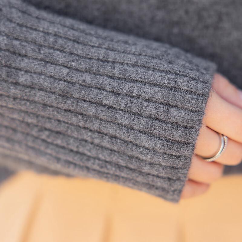 ITISF4 Women's Relaxed Fit 100% Wool Sweater