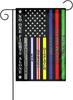 No One Fights Alone Multi Thin Line First Responders Double Sided Vertical Garden Ag 12 X 18 Inch Indoors Outdoors Perfect GGX