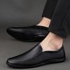 Large Size Business Casual Leather Shoes Men's Soft-soled Driving Shoes One-pedal Lazy Shoes Four-season Single Shoes Men's Shoes