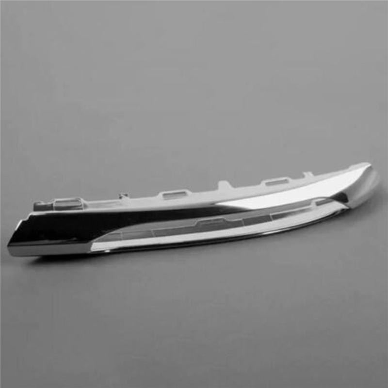 L+R Front Bumper Fog Lamp Chrome Cover Parts 2128852174 2128852274 For W212 AMG 2010-2013 Day Running Light Trim