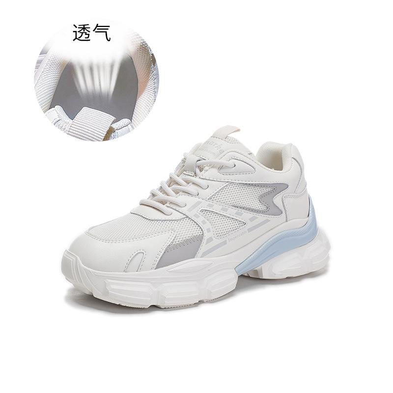 Foam sole leather dad shoes women's 2025 spring new shoes women's versatile women's sports shoes women's casual shoes women