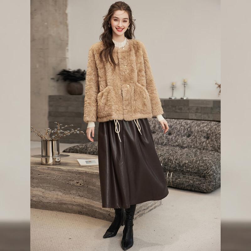 Bailuyu Women's Winter Faux Fur Coat