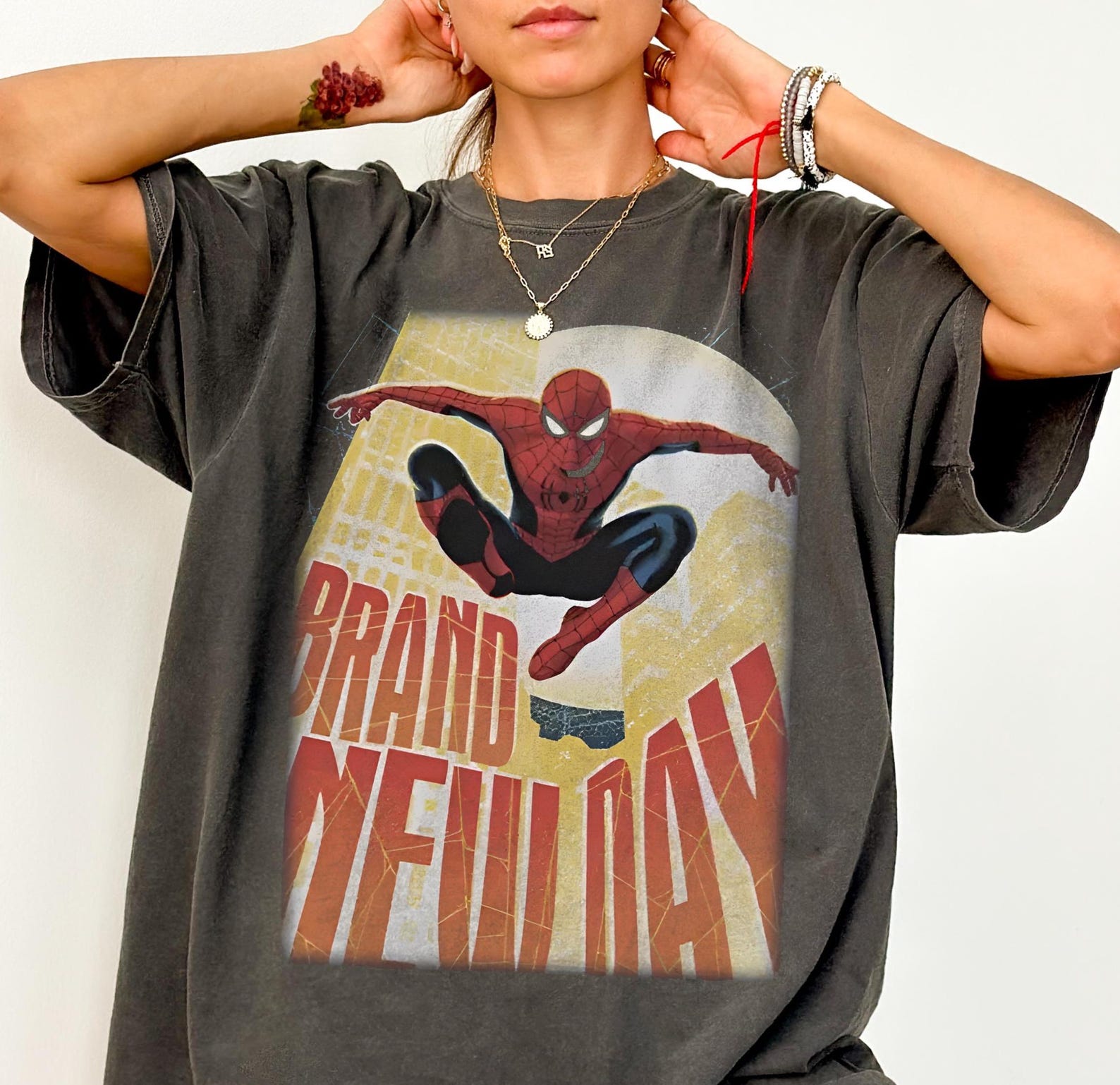 Spider-Man Brand New Day Shirt - Peter Parker Shirt,Spiderman Movie Tshirt,Tom Holland Shirt,Spiderman Kids Shirt,SuperHero Tshirt M
