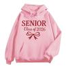 Senior Sweatshirt Grad Gift Class of 2026 Hoodie Graduation Gifts for Her Personalized Senior Gift Drop Shoulder Tracksuit