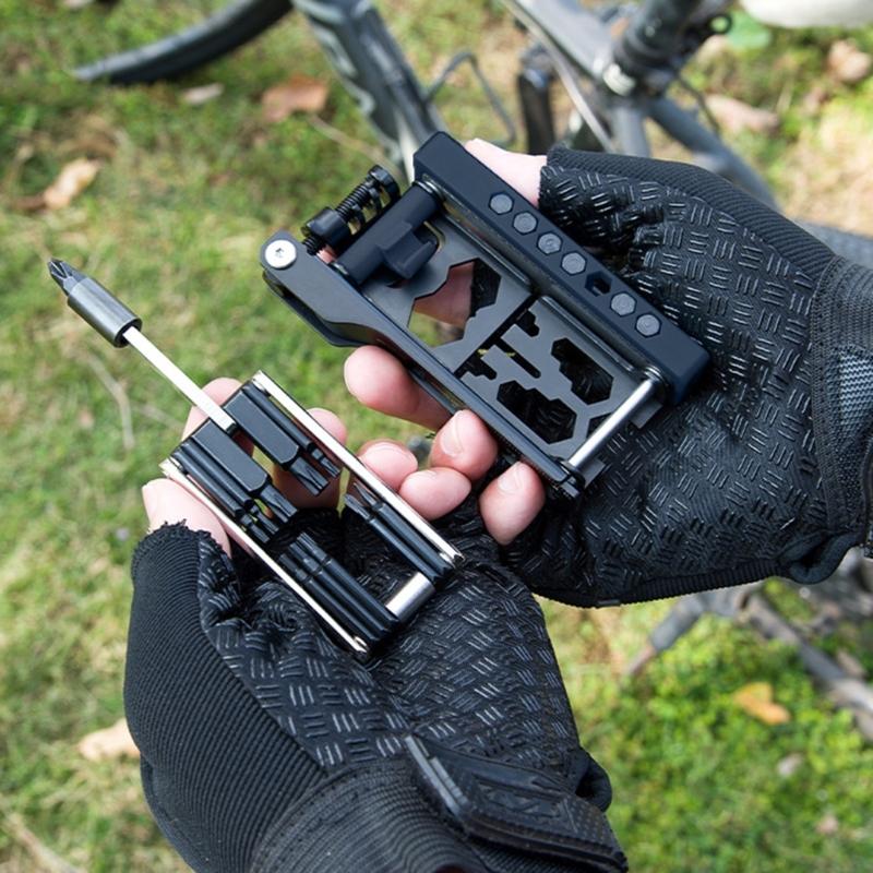 38 in 1 Bicycles Maintenance Tool Pocket Size Heavy Duty Bikes Multiple Tool Multifunctional Bikes High Strength Wrench