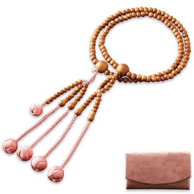 Kyoto Buddhist Altar Hayashi Prayer Beads Nichiren Sect Shak0 Sebai Official Official Bag Kyoto Prayer Beads (For Women) [Bead Set] SW-052