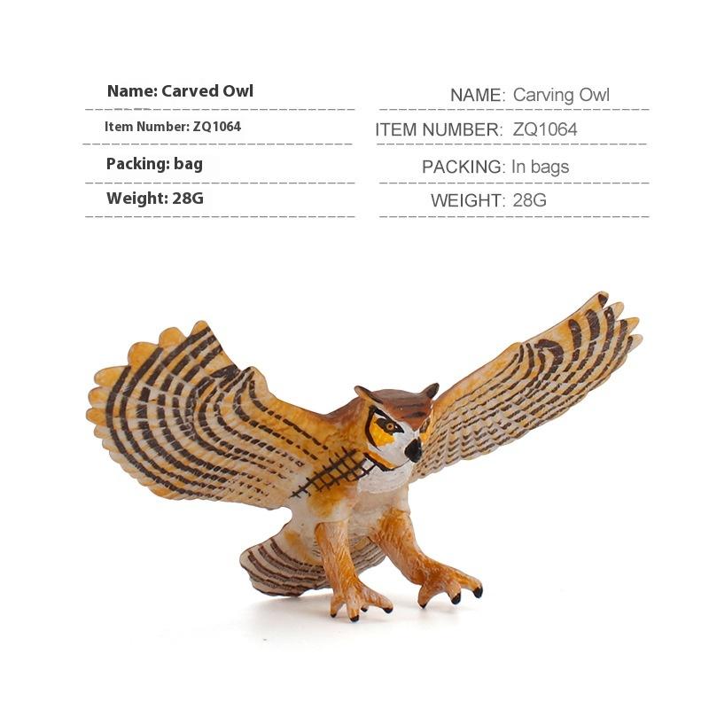 

Дикая природа Детское научное образование Когнитивная модель птицы Симуляция Сова Дятел Резьба Орнамент Игрушка