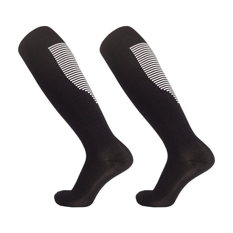 Breathable Striped Football Socks: Spring/Summer, Over-Knee, Sweat-Absorbent, Adult & Kids Training & Casual Wear