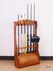 Solid Wood Floor-Standing Fishing Rod Rack | 6-Position Storage Stand for Rods & Gear