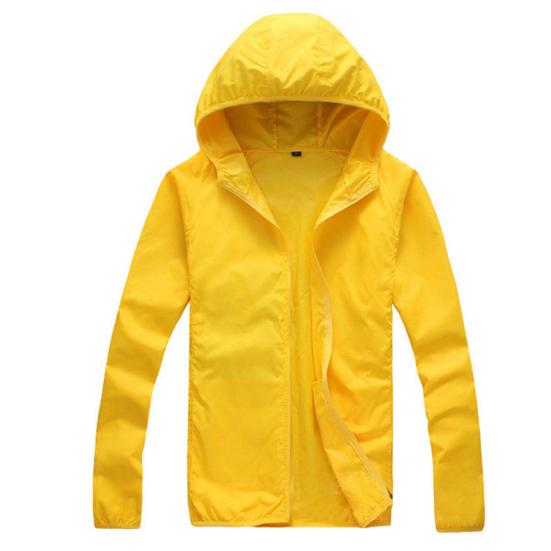 Solid Color Unisex Ourdoor Windproof Hooded Jacket Sun Protection Fishing Coat