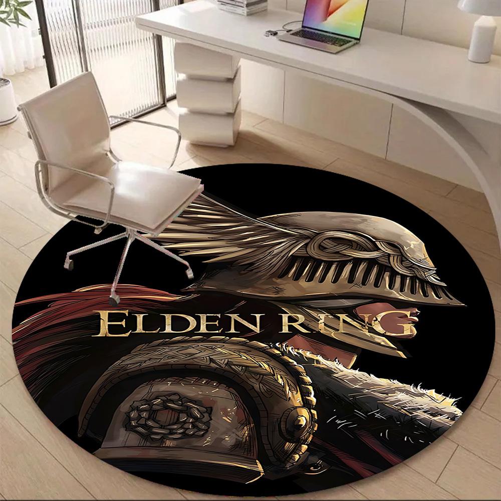 Elden Ring Office Round Area Rug, Indoor Mat Suitable For Office, Under Office Chairs Bedroom Living Room Home Decor, DT1212093