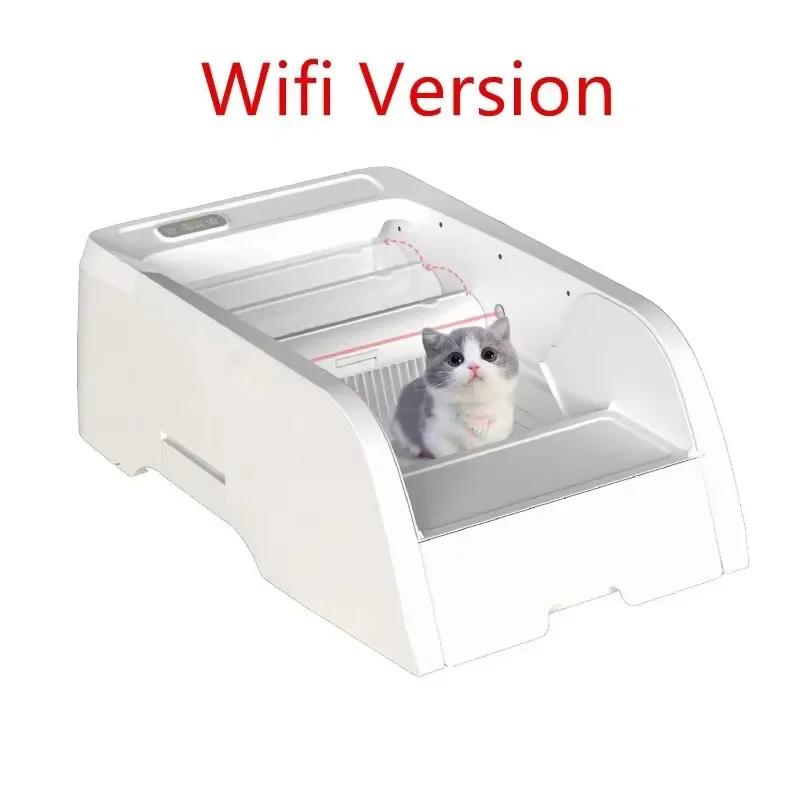 

Smart Cat Litter Box Camera APP Large Automatic Cleaning Cats Toilet Semi-closed Deodorizing Cat Bedpans Tray Pet Products EU