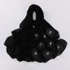 New Pearl Chiffon Flower Rhinestone Beaded Scarf For African Women