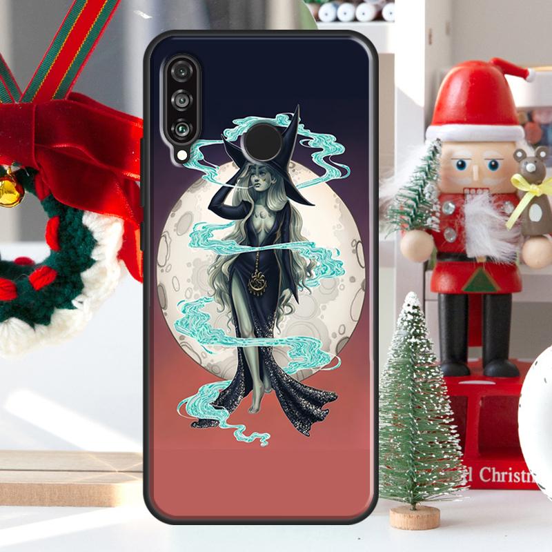 Mondhexe Horror Für Huawei Nova 5T 9 10 SE 7i 8i 11i 12i Y73 Y72 Y61 Y91 Y60 Y70 Y90 P20 P40 P30 Lite Hülle