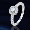 Guangzhou Aivenchy Lab Grown Diamond Ladies Ring Fine Jewelry S925 Sterling Silver Rhodium Plated Women Moissanite Finger Ring