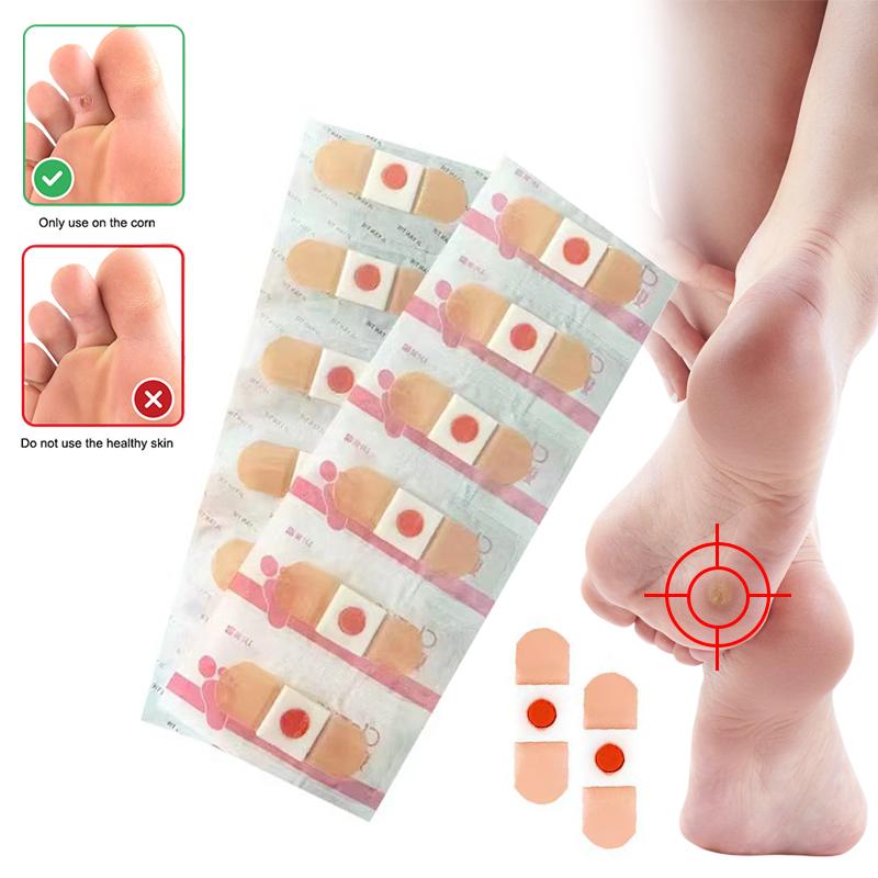 10/20/30/50Pcs Mesh Round Corn Remover Pads Foot Corn-Callus Plaster With Hole Corn Cushions Patches Shoe Foot Care Products