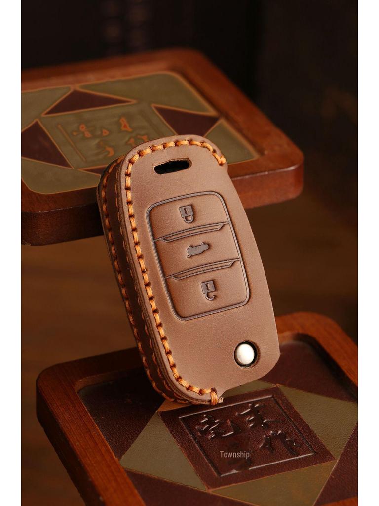 Skladací kľúč Changan Ručne vyrobený ochranný kryt z hovädzej kože