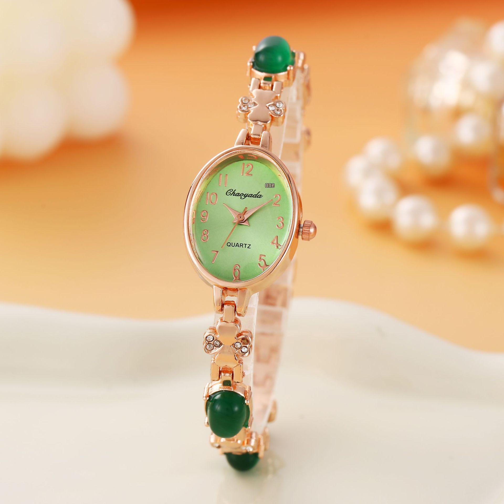Mori Girl Style Women s Oval Bracelet Watch with Fresh Small Dial