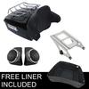 Motorcycle King Trunk Backrest Rack Speakers For Harley Touring Road King Road Glide 2014-2025