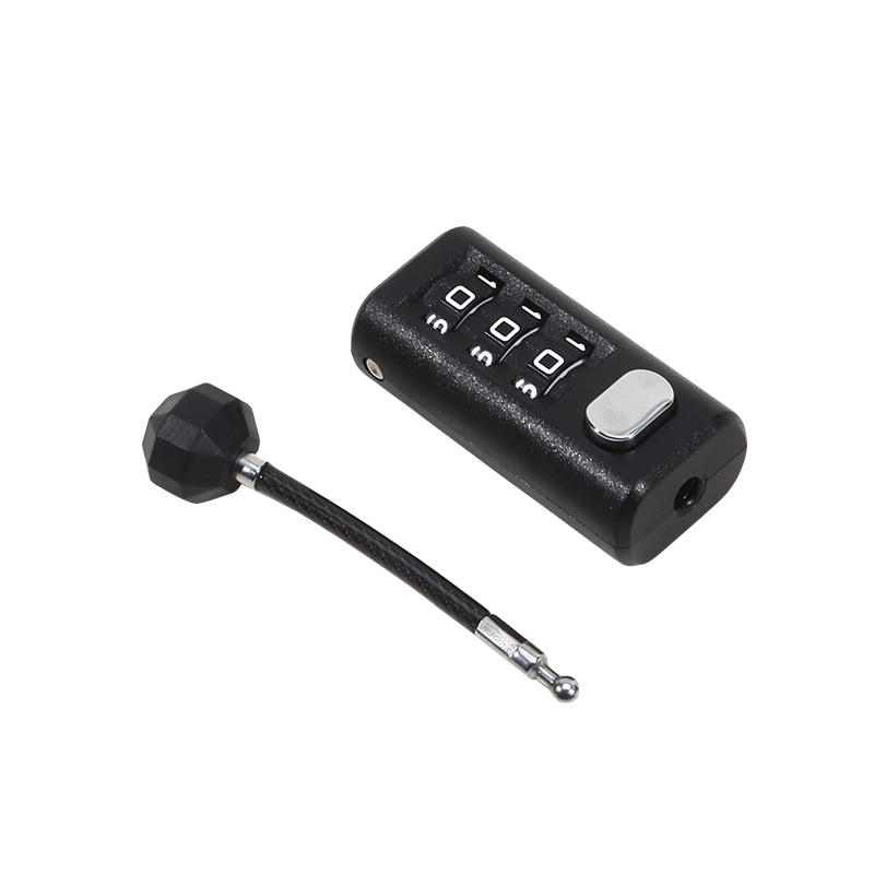 Mini Portable 3 Digit Combination Lock Resettable Travel Luggage Zipper Padlock for Backpack Dorm Cabinet Security