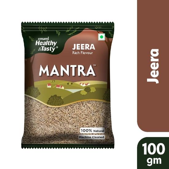 Emami Healthy and Tasty Mantra Whole Jeera (Cumin) Seeds 100 Grams Pouch