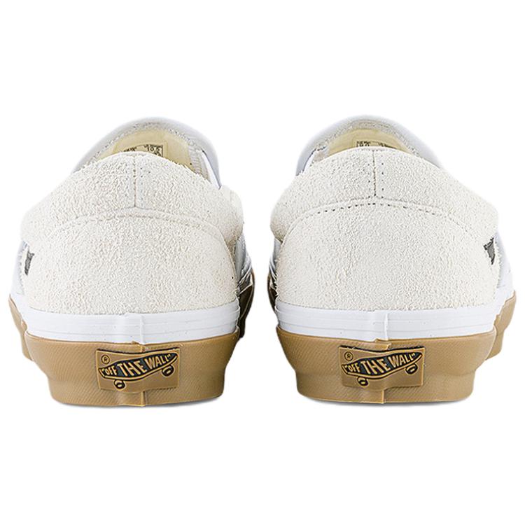 Vans Slip-On 98 Canvas Comfortable Low-Top Skate Shoes Unisex sneaker White VN000Z62YB2