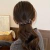 2Pcs Women Acrylic Retro Twisted Banana Hair Clips Soft Edge Ponytail Holders for Sensitive Scalp Daily Wear Hairstyling Accessory