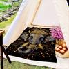 Elephant pattern Printed Blanket for Sofa Bed Travel Camping Living Room Office Conditioning Blanket for All Seasons Gifts