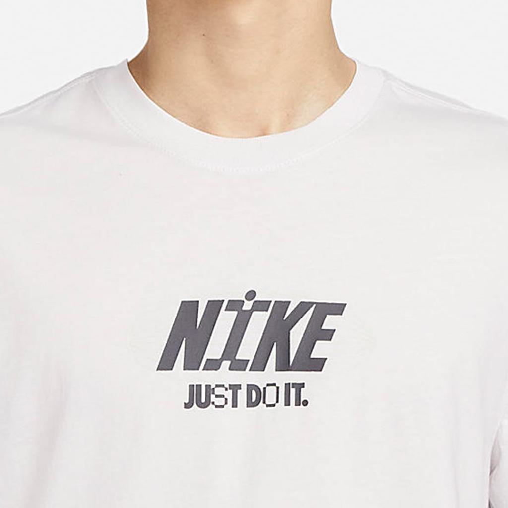 Nike T Shirts Men's White Crew Neck Moderate FV3766-094