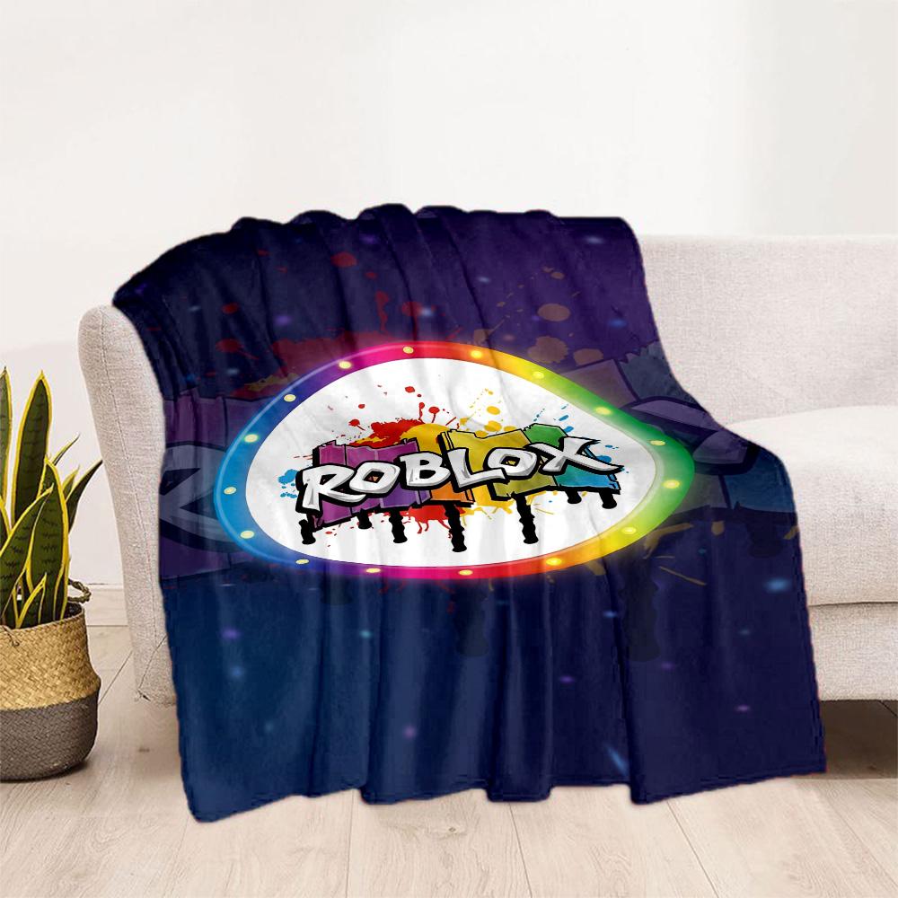 Roblox 234 Blanket Soft Warm Cozy Suitable for Bed Picnics Office Four Seasons Universal Playful Design Unique Gift for Family and Friends Camping