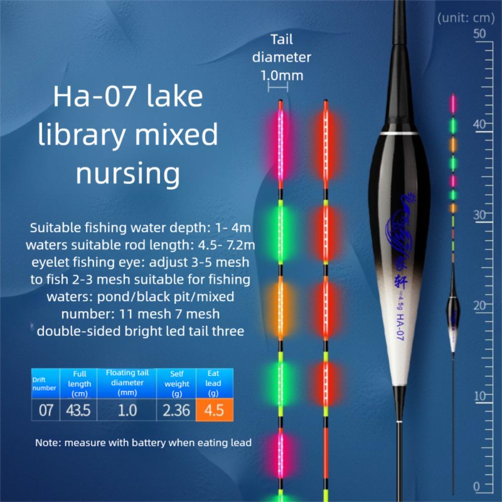 

Buoy Strike LED Light Float Slip Drift Tube Rock Fishing Floats Night Fishing Eat Lead 4.5g