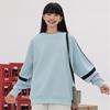 Early Autumn Trendy 380g Cotton Color Block Round Neck Oversized Hoodie for Women & Couples