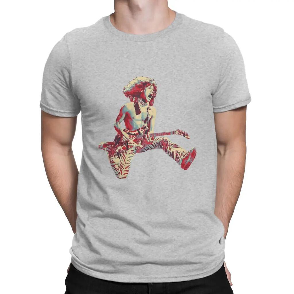 Beliebte Metal Rock Band T-Shirts für Unisex Baumwolle Mode für Unisex T-Shirts O-Ausschnitt Van Halen T-Shirt Kurzarm Kleidung Sommer
