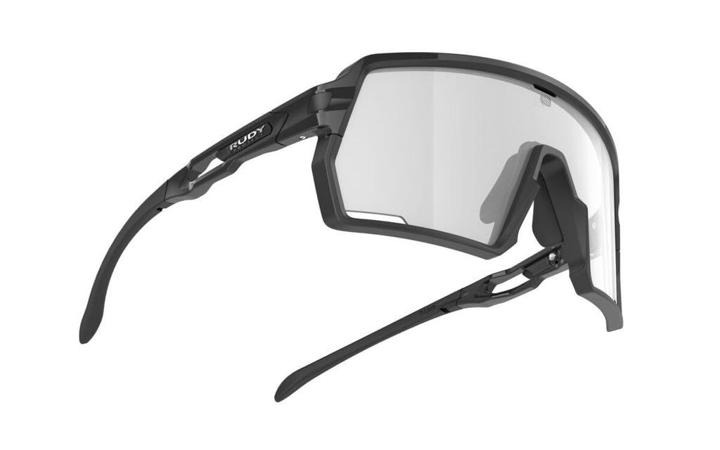 Sunglasses Kelion Black Gloss Frame ImpactX 2 Photochromic Laser Black Lens Lens 144mm [RUDYPROJECT] SP857842-0000 Width