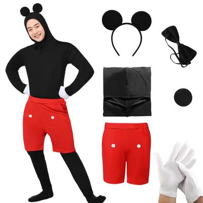 Halloween Mouse Full Body Black Mouse Cosplay for Black Fancy Everyday Long Sleeved Christmas Photoshoot [Formemory] Costume, Suit, Kids, Dress, Wear,
