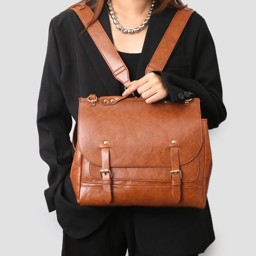 Niche Artistic Retro Cambridge Backpack Premium Shoulder Bag Mailman Bag British College Style Backpack