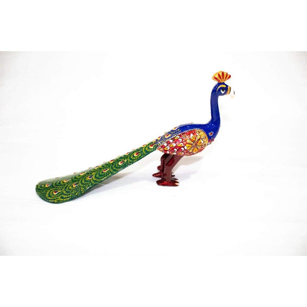 Handmade Metal Peacock Statue Showpiece Decorative Figurine for Home Living Room Office Decor