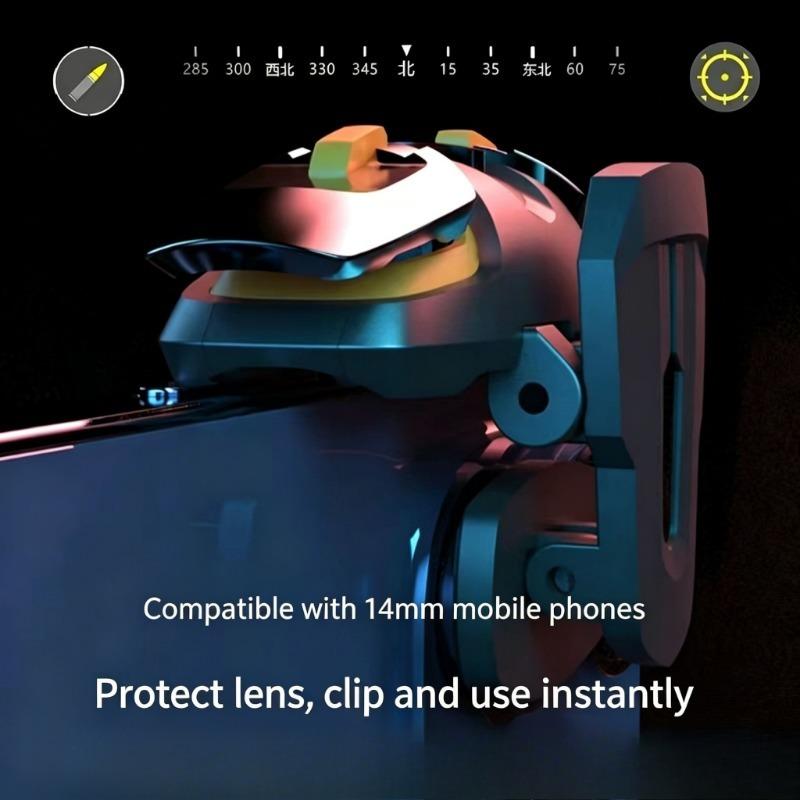 G5 4 Finger Linkage Mobile Phone Portable PUBG Game Trigger High Sensitivity Alloy Assist Key Buttons for IOS Android Controller