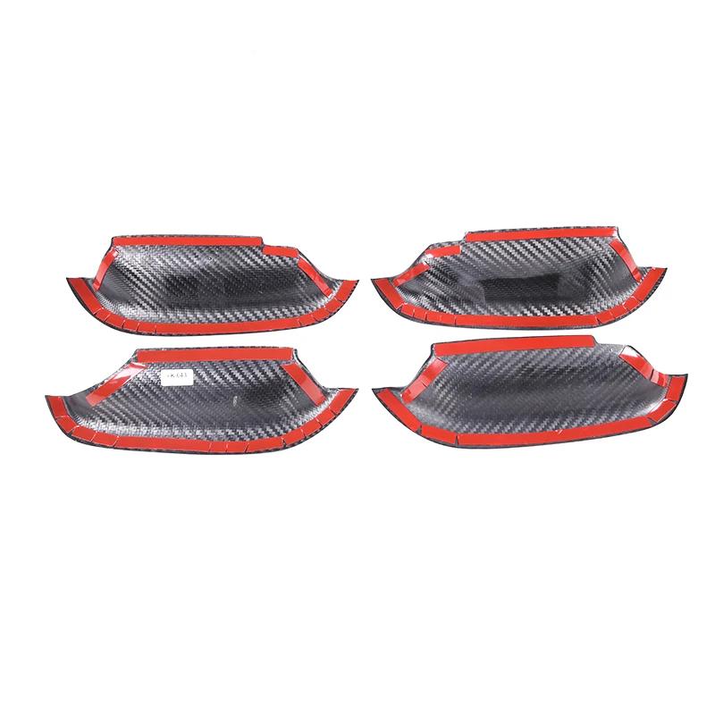 Real Carbon Fiber Car Exterior Door Bowl Handle Cover Trim Stickers For Maserati Grecale 2022-2026 Auto Accessories