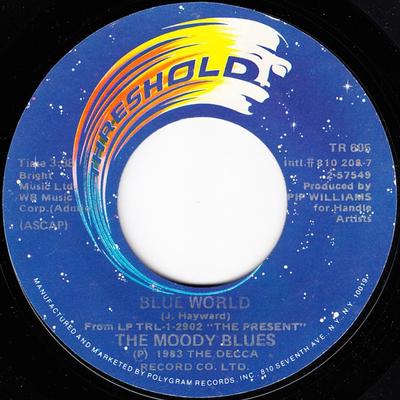 7palcová deska MOODY BLUES Blue World TR605 THRESHOLD 1983 US Dance Electronica Použitá