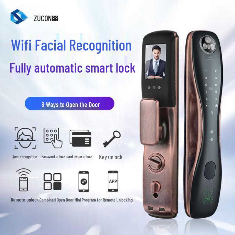 

ZUCON F796P Smart Fingerprint Door Lock with Face Recognition CN plug (adapter included)