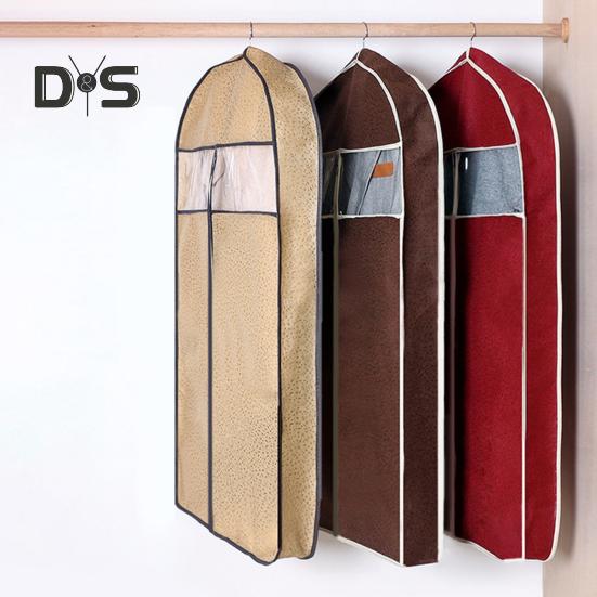 Bolsas para ropa con ventana transparente y cierre de cremallera, transpirables, multiusos, para colgar ropa, 1/3 unidades
