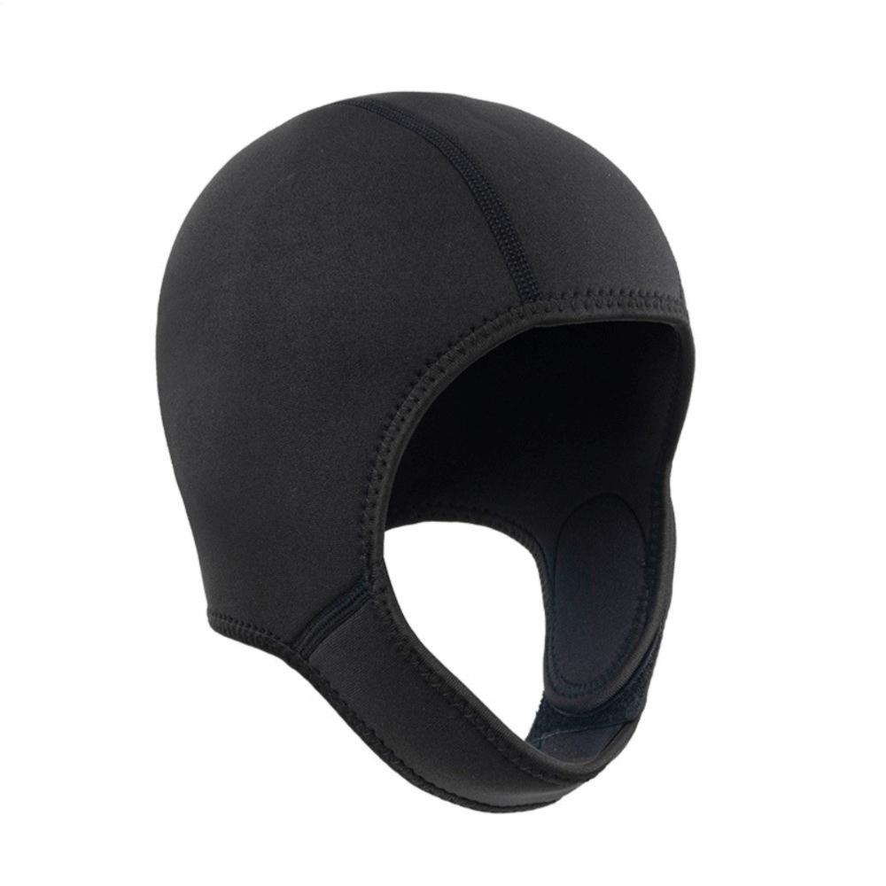 2MM Diving Hood Quick Dry Water Sports Hood Skin Friendly Swim Cap  Diving чёрный